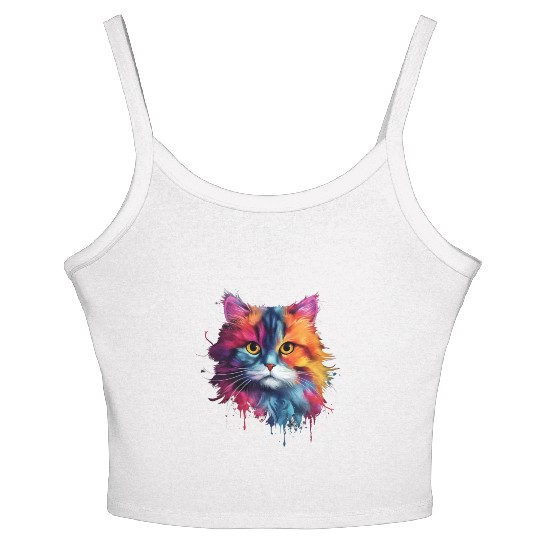 Persian Cat Living Atmosphere Women's Spaghetti Strap Tank Top
