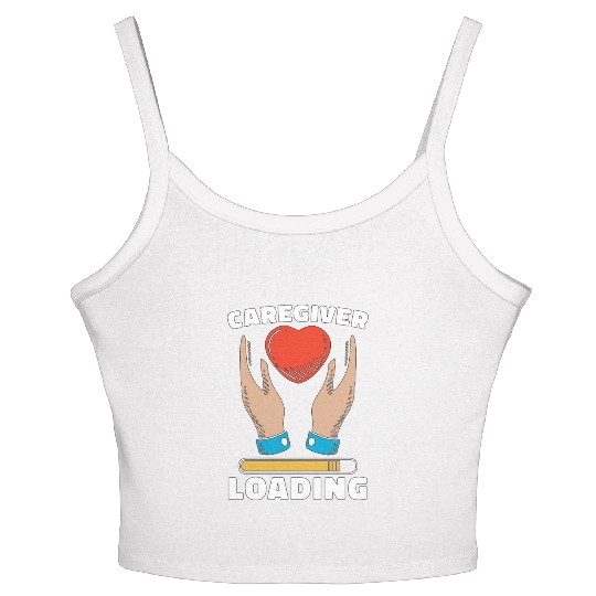 Caregiving Caregiver Loading Independent Caregiver Women's Spaghetti Strap Tank Top