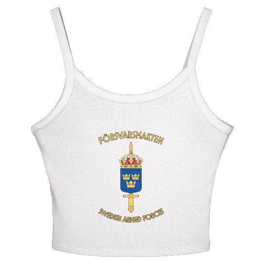 swedish armed forces Women's Spaghetti Strap Tank Top