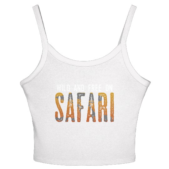 Safari Love Wild Freedom Exploration Lion Leopard Women's Spaghetti Strap Tank Top