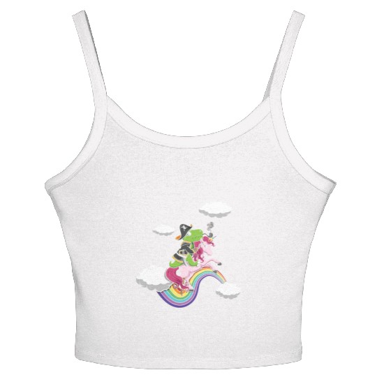Dinosaur Pirate Unicorn Lazy Creepy Halloween Women's Spaghetti Strap Tank Top