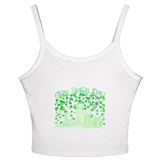 Saint Patrick's Day Miami Florida Women's Spaghetti Strap Tank Top