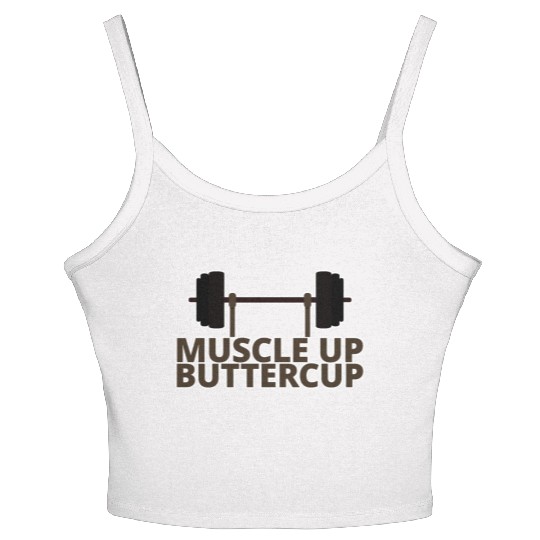 Muscle Up Buttercup 4 Women's Spaghetti Strap Tank Top