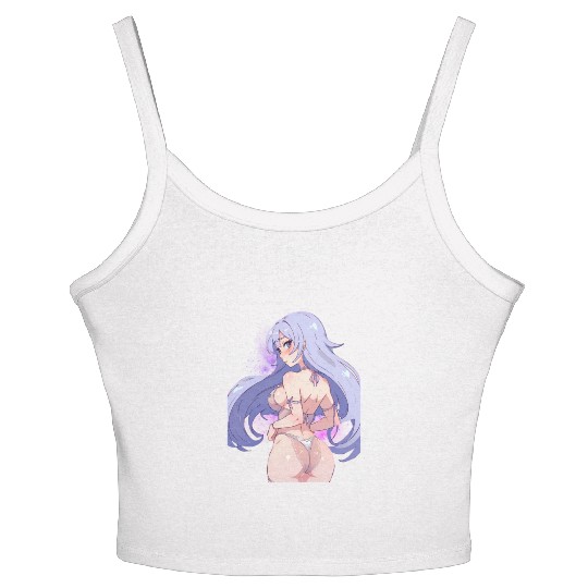 Waifu Material Embracing Anime, Manga Women's Spaghetti Strap Tank Top