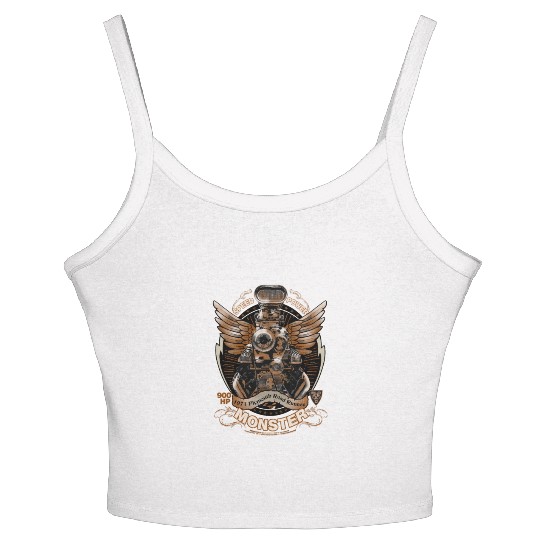 Muscle car - Powerful 900 hp engine Women's Spaghetti Strap Tank Top