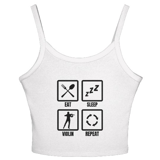 Violin Player Routine Women's Spaghetti Strap Tank Top