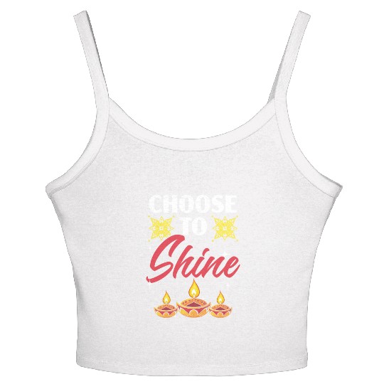Happy Diwali Diwali Festival Indian Hindu Hinduism Women's Spaghetti Strap Tank Top