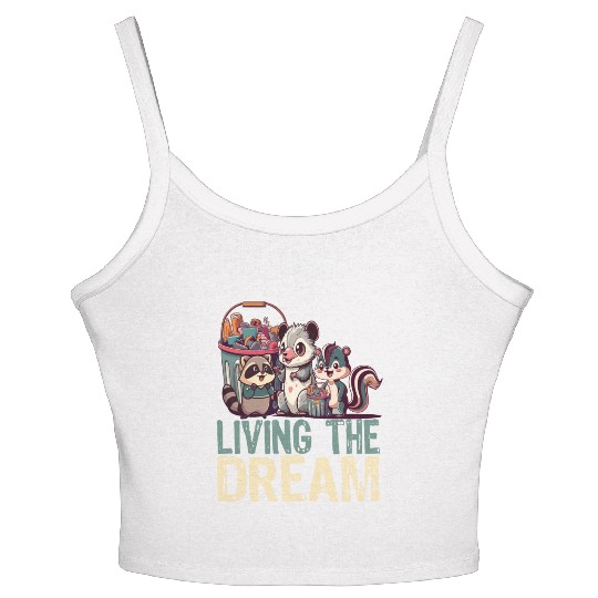 Living The Dream - Cute Anime Kawaii Japanese Love Women's Spaghetti Strap Tank Top