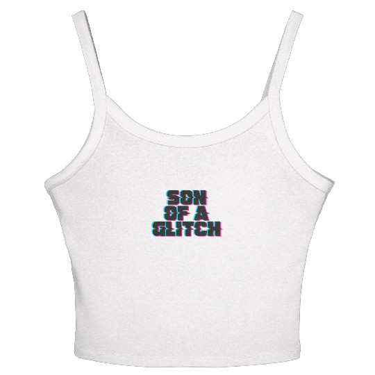 Son of a Glitch - Tech Humor Women's Spaghetti Strap Tank Top