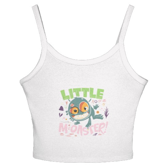 Little Monster: Playful Beast! Women's Spaghetti Strap Tank Top