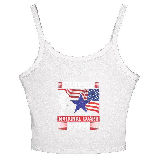 Proud Army National Guard Mom Women's Spaghetti Strap Tank Top