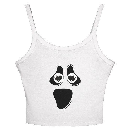 Cute Inlove Ghost Face Women's Spaghetti Strap Tank Top