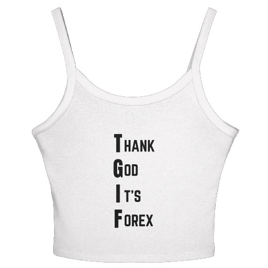 Thank God It s Forex Light Women's Spaghetti Strap Tank Top