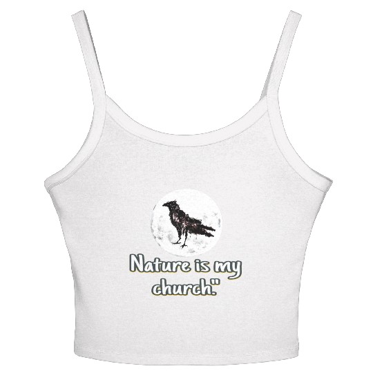 Nature is my church Women's Spaghetti Strap Tank Top