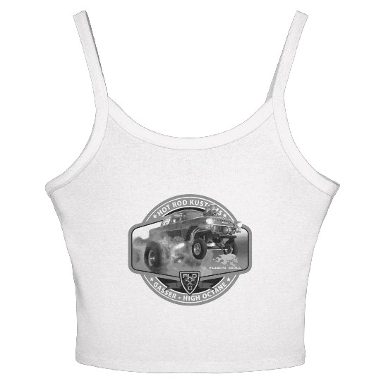 Hot Rod Gasser BW Women's Spaghetti Strap Tank Top