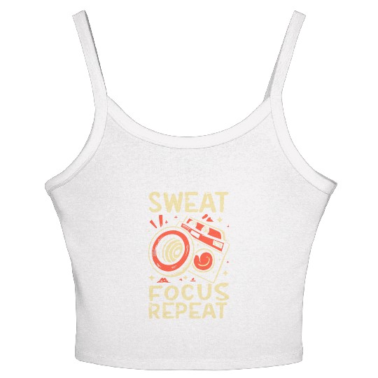 SWAT FOCCUS REPEAT, Women's Spaghetti Strap Tank Top