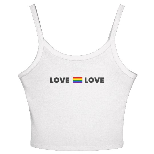 Love Is Love Women's Spaghetti Strap Tank Top