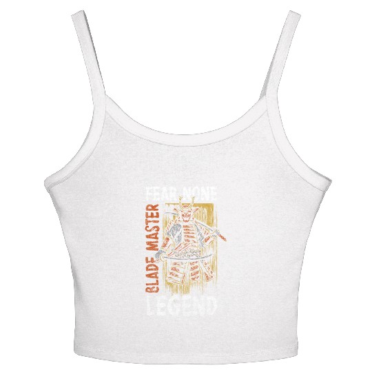 Swordsman Fighter Samurai Sabers Women's Spaghetti Strap Tank Top