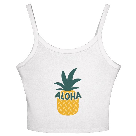 Aloha Pineapple Women's Spaghetti Strap Tank Top