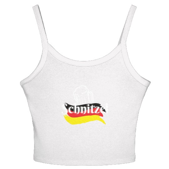 Schnitzel Germany Food Women's Spaghetti Strap Tank Top