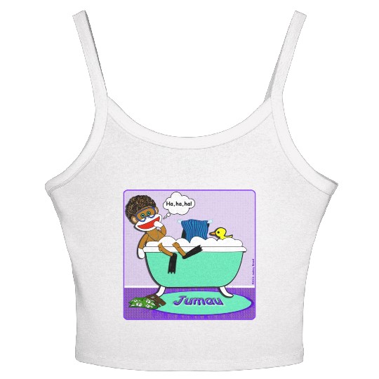 Jumau the Sock Monkey Women's Spaghetti Strap Tank Top