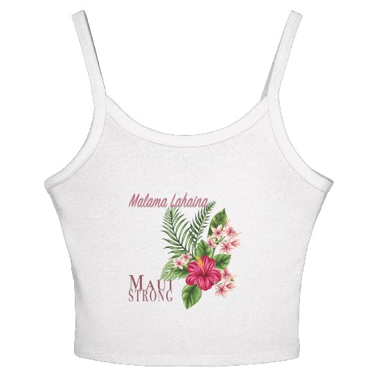 Malama Lahaina: Maui Strong Women's Spaghetti Strap Tank Top