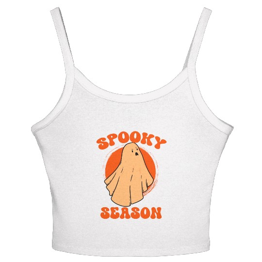 Retro VIntage Halloween Costume Spooky Season Men Women's Spaghetti Strap Tank Top