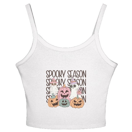 Spooky Season - Embrace the Chills Women's Spaghetti Strap Tank Top