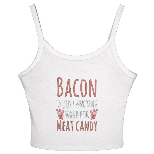 Bacon Meat Candy Women's Spaghetti Strap Tank Top