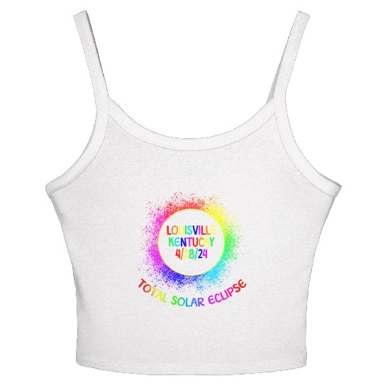 Total Solar Eclipse Louisville Kentucky 4/28/24 Women's Spaghetti Strap Tank Top