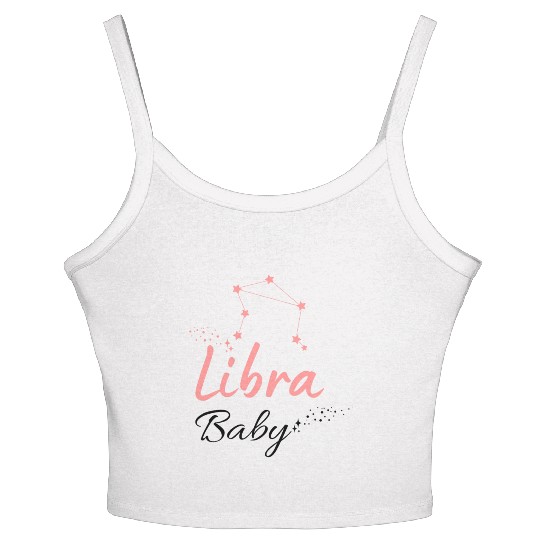 Libra Baby Astrology Cute Women's Spaghetti Strap Tank Top