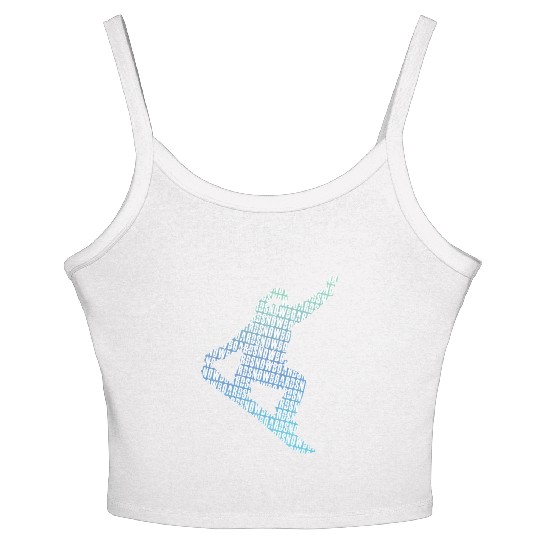Snowboarder Cool Freestyle Snowboarding Women's Spaghetti Strap Tank Top