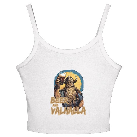 Viking World Tour Vikings Valhalla Odin for a Men Women's Spaghetti Strap Tank Top