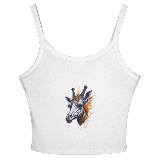 Giraffe | Wild Animal Women's Spaghetti Strap Tank Top