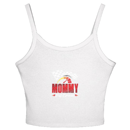 Mommy Pit Crew Women's Spaghetti Strap Tank Top