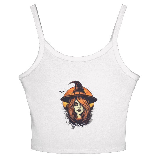 HALLOWEEN WITCH Women's Spaghetti Strap Tank Top