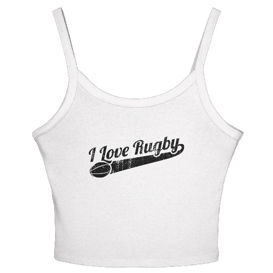 Rugby Player Women's Spaghetti Strap Tank Top