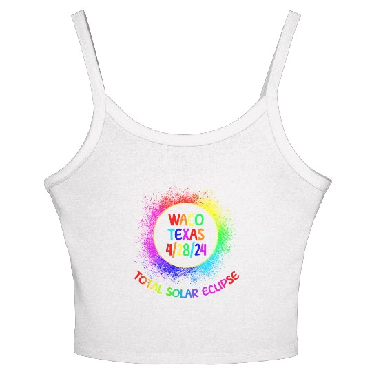Total Solar Eclipse Waco Texas 4/28/24 Kids Women's Spaghetti Strap Tank Top
