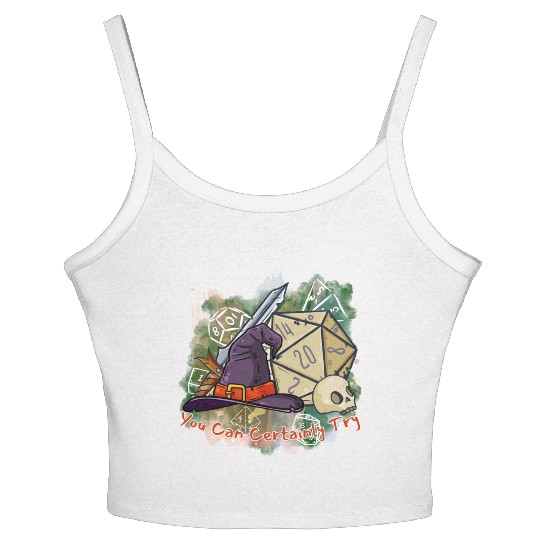 You Can Certainly Try - GameMaster Women's Spaghetti Strap Tank Top