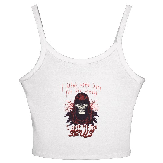 grim reaper; Halloween; souls; death; horror; Women's Spaghetti Strap Tank Top