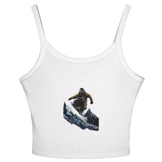 Snowboarding Freestyle Snowboarder Snowboard Women's Spaghetti Strap Tank Top