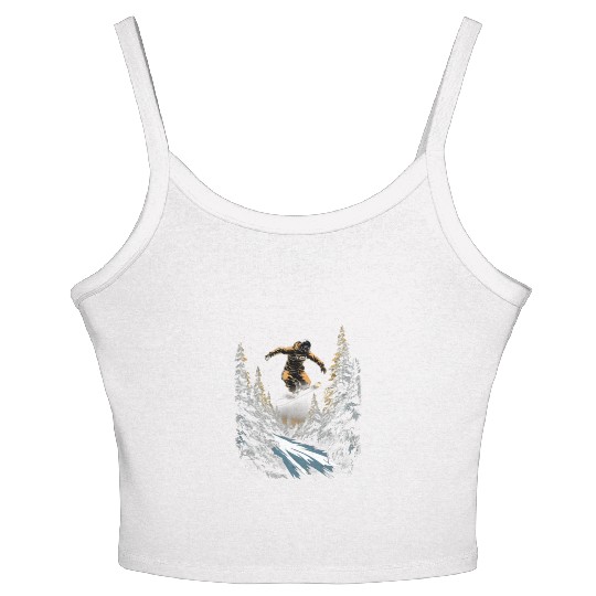 Snowboarding Freestyle Snowboarder Snowboard Women's Spaghetti Strap Tank Top