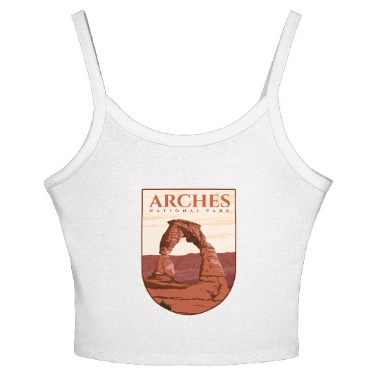 Arches National Park Stickers Women's Spaghetti Strap Tank Top
