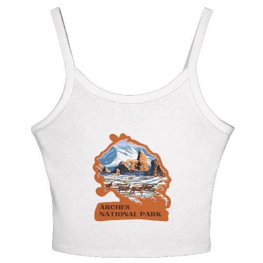 Arches National Park Stickers Women's Spaghetti Strap Tank Top