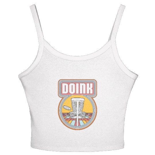 Disc Golf Doink Ultimate Frisbee Loves Flying Disc Women's Spaghetti Strap Tank Top