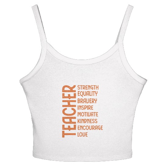 Melanin Teacher Black History Month Juneteenth Women's Spaghetti Strap Tank Top