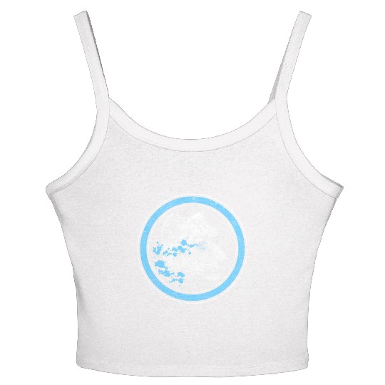 Leopard Women's Spaghetti Strap Tank Top, Watercolor Snow Panther Leopard