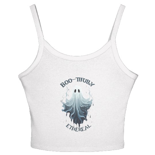 Boo-tifully Ethereal Ghost Women's Spaghetti Strap Tank Top
