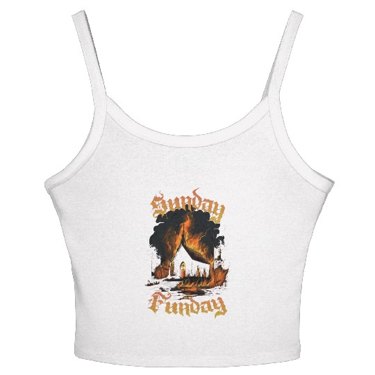 Sunday Funday Women's Spaghetti Strap Tank Top