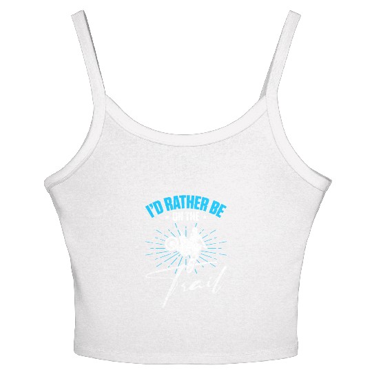 Supercross Motocross Driver I'd Rather Be On Trail Women's Spaghetti Strap Tank Top